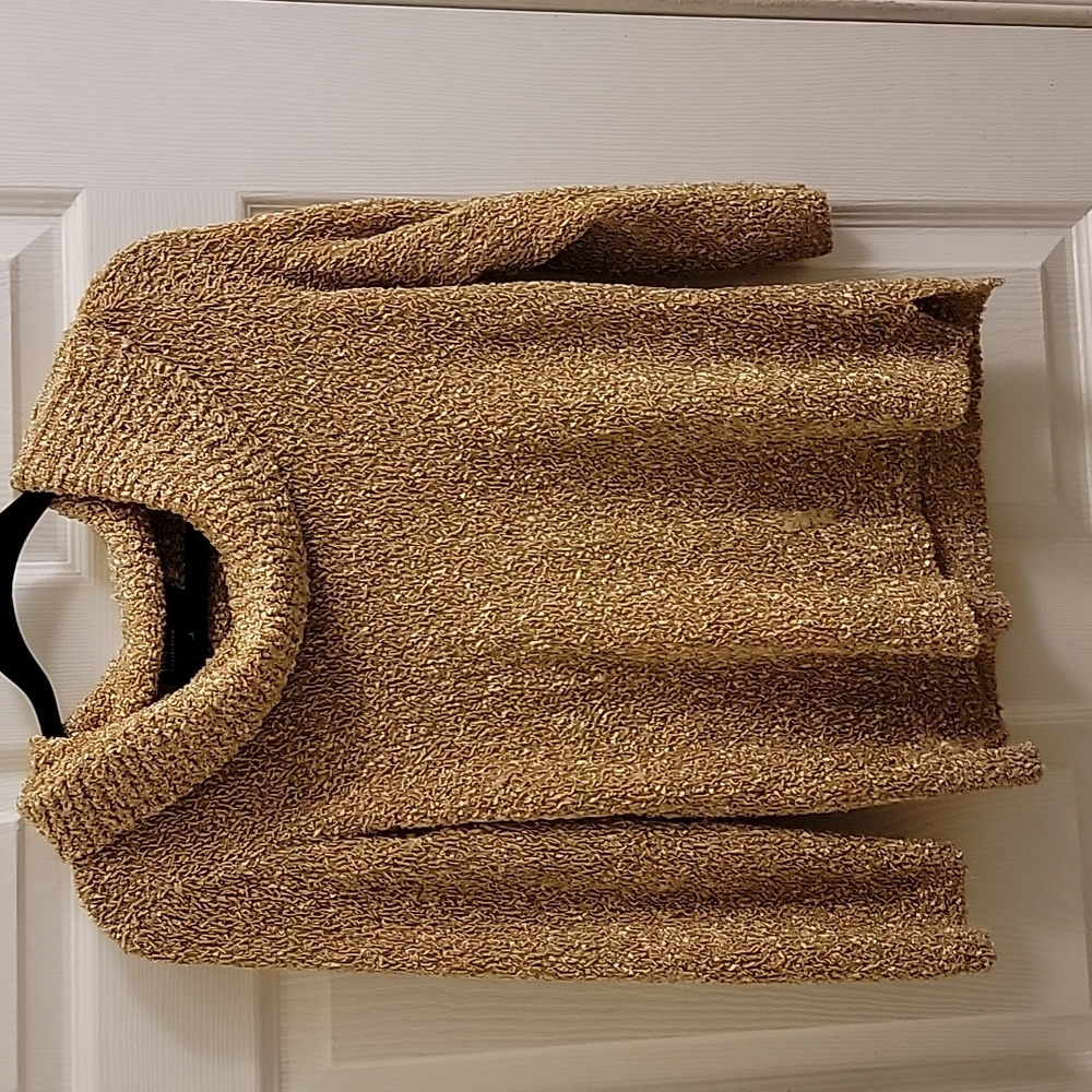 Jones New York Collection Gold Cowl Neck Sweater Size  Small
